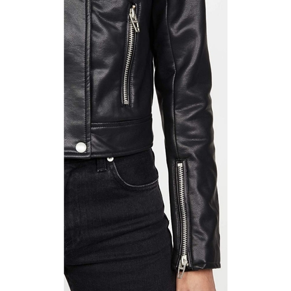 BLANK DENIM MOTO JACKET - Picture 3 of 15